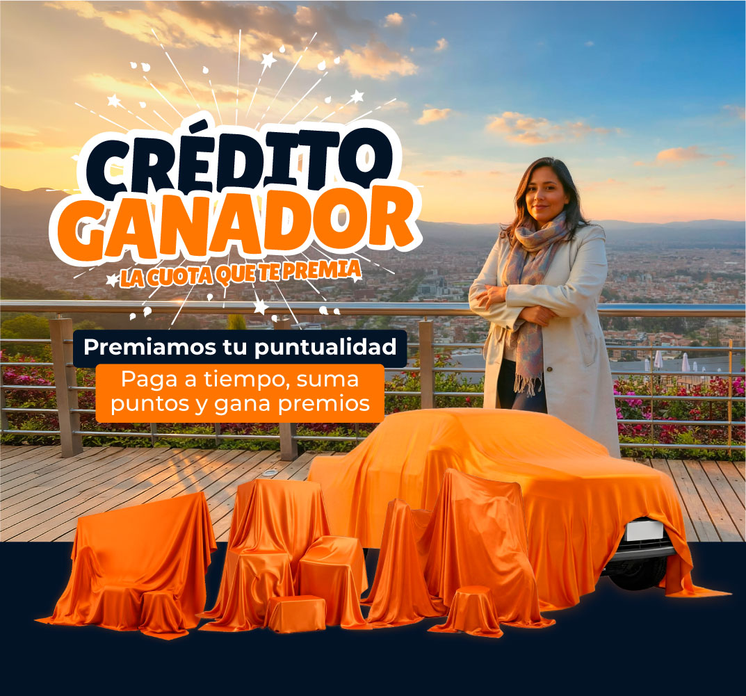 <span>Crédito Ganador</span><br/>La cuota que te premia